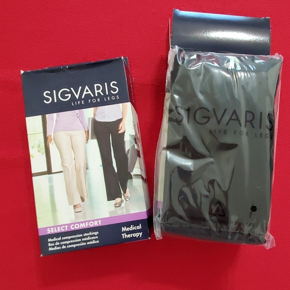 SIGVARIS Medical Compression Pantyhose black size M4 862PM4W99 NIP no box 1 PAIR - Picture 1 of 6